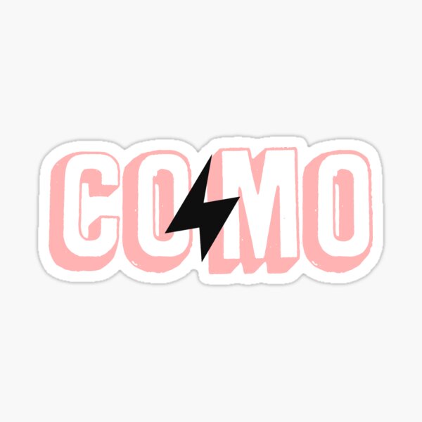 COMO Lightning - Light Pink Sticker