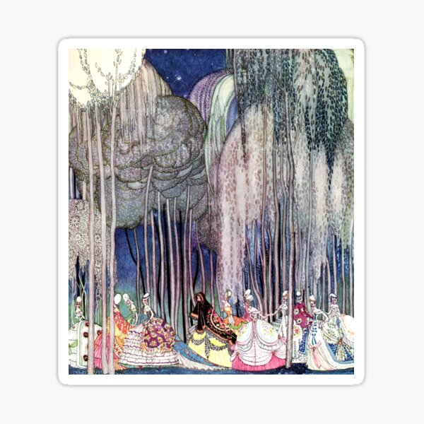Item preview, The Twelve Dancing Princesses - Kay Nielsen designed and sold by forgottenbeauty.
