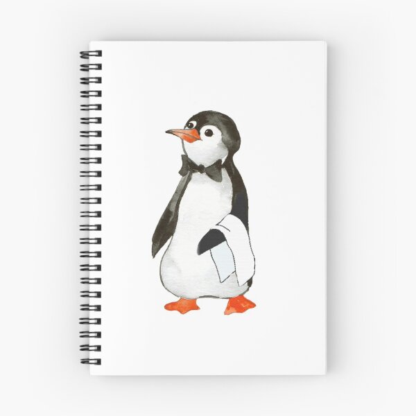Item preview, Jolly Holiday Penguin Waiter designed and sold by Lindsey Swann.