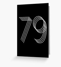 40. Geburtstag Nr. 79 Grußkarte