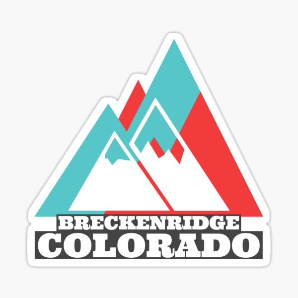 Breckenridge Colorado Vintage Mountain Traveler Sticker