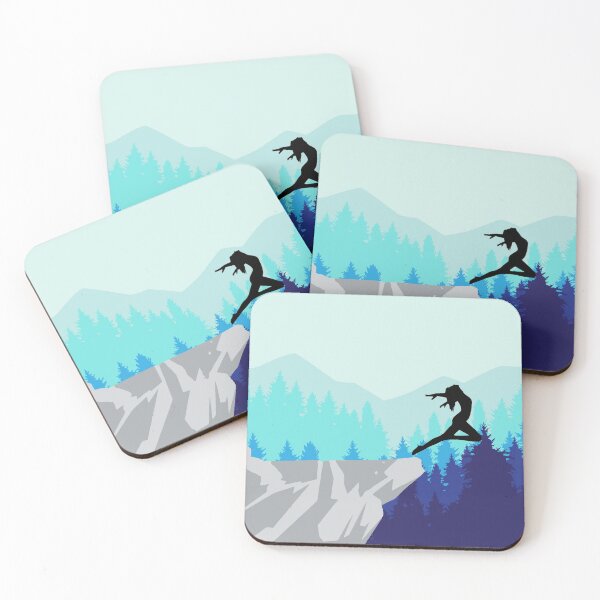 Item preview, Snowy Cliff Leap of Faith designed and sold by Madeleine Hogue.