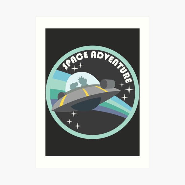 Space Adventure (Rick & Morty) Art Print