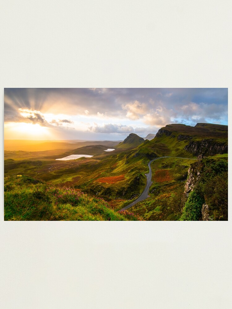 Alternate view of Quiraing Sunrise Isle of Skye Scotland Photographic Print