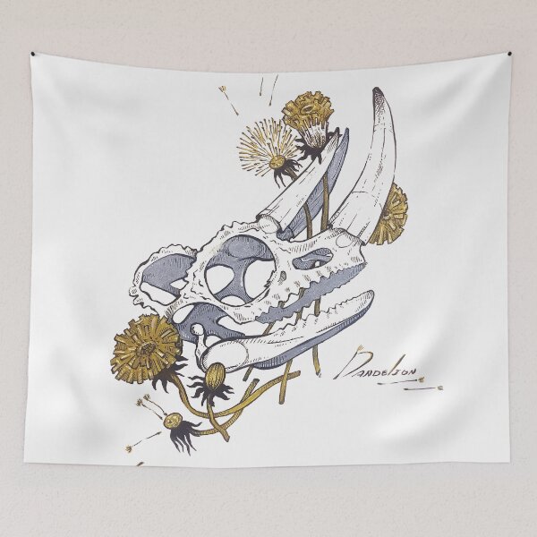 Item preview, MorbidiTea - Dandelion with Chameleon Skull designed and sold by MicaelaDawn.
