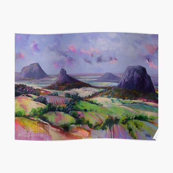 Glasshouse Mountains Dreaming Poster