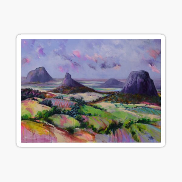 Glasshouse Mountains Dreaming Sticker