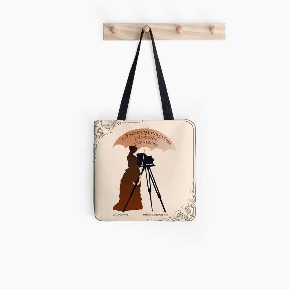 Photographs, Pistols & Parasols Tote Bag