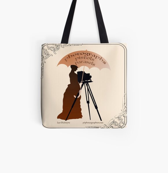 Photographs, Pistols & Parasols All Over Print Tote Bag