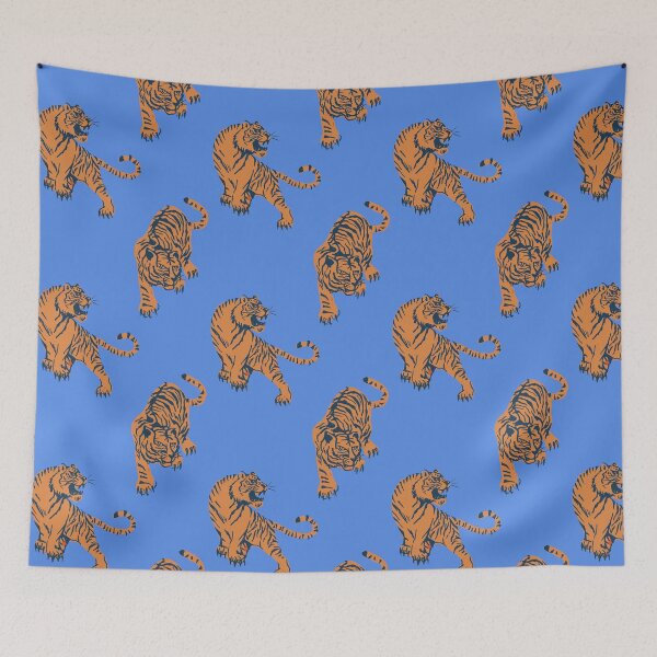 Artikelvorschau, Tigerdruck blau entworfen und verkauft von sweetprovidence.
