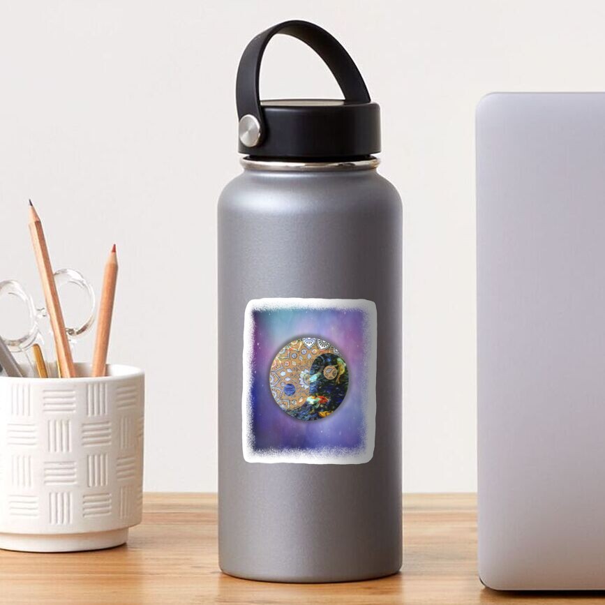 Zen universe of tranquility Sticker