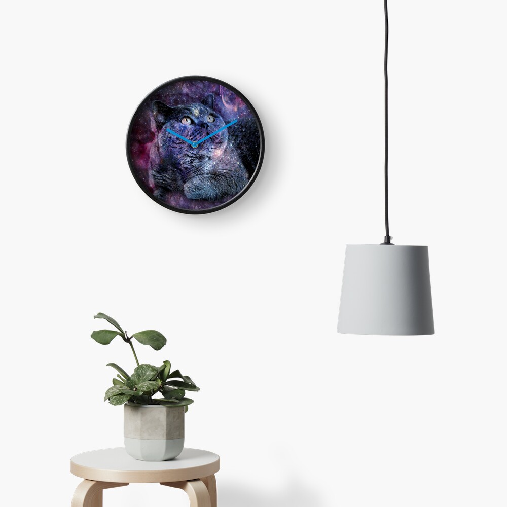 Kittylicious Space Cat Clock