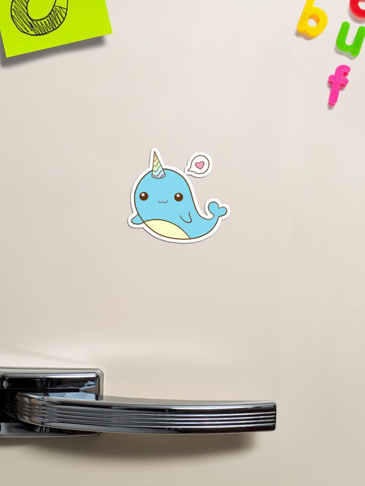 Thumbnail 1 of 3, Magnet, ‘Lil Narwhal designed and sold by catahstrophic.