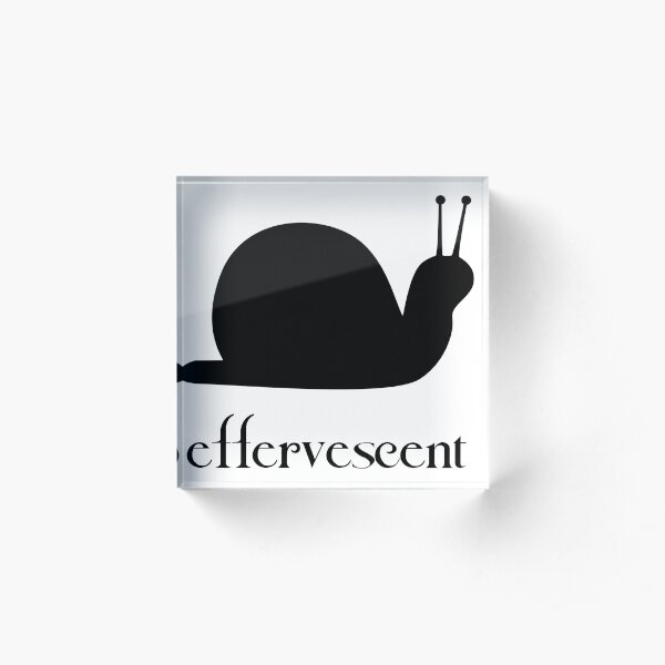 Twilight: Effervescent Snail Acrylic Block
