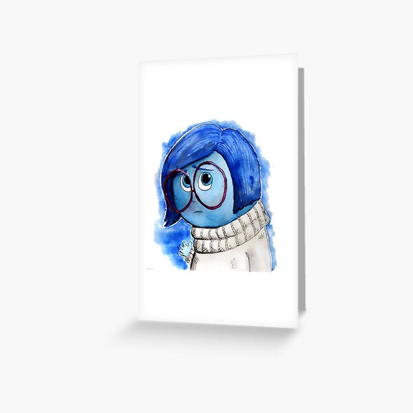 Artikel-Vorschau von Inside Out Aquarell - Traurigkeit, designt und verkauft von FerntasticArt.