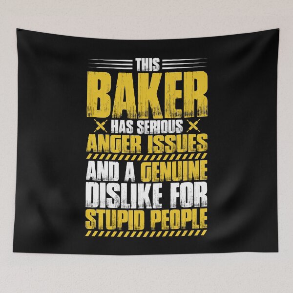 Item preview, Baker Bakery Baking Gift Present Anger Issues designed and sold by Krautshirts.