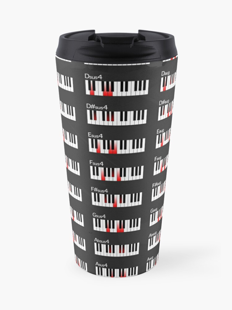 Piano Chords Travel Mug By Finlaymcnevin Redbubble