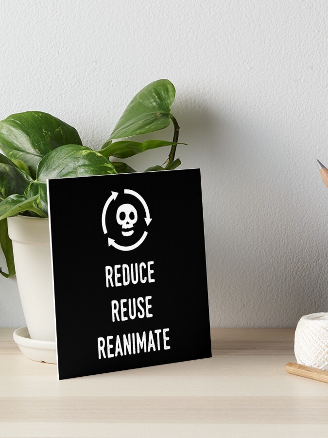 Reduce Reuse Reanimate, Necromancer Coffee Mug, Roleplaying Mug, Dnd Mug 