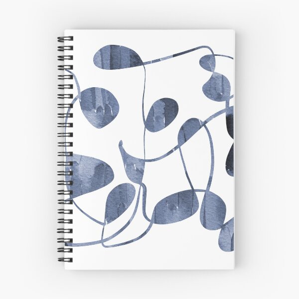 Item preview, Organic abstract watercolor in blue designed and sold by Aidi Riera.