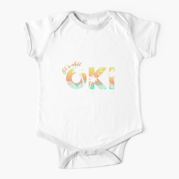 It's All Oki Sunset Ombre Short Sleeve Baby One-Piece
