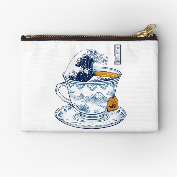 The Great Kanagawa Tea Zipper Pouch