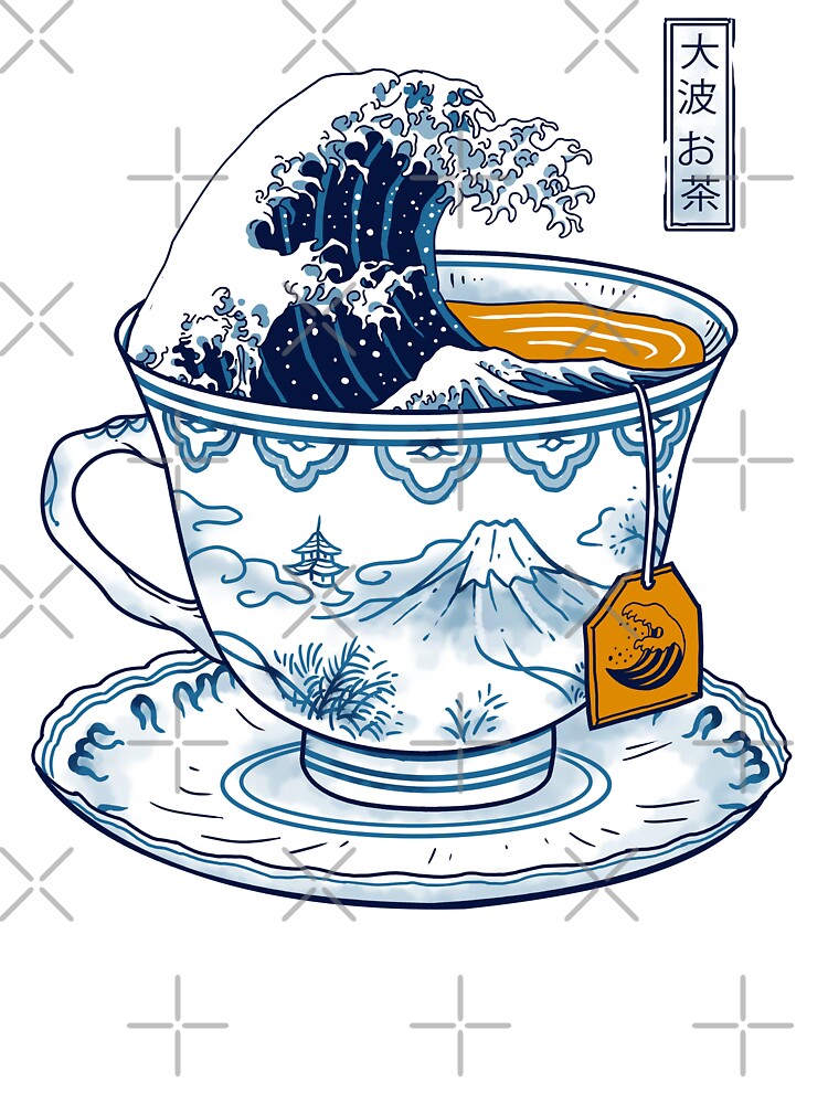 Thumbnail 4 of 4, Boxy T-Shirt, The Great Kanagawa Tea designed and sold by vincenttrinidad.