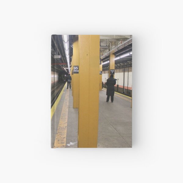#Track, #Rail #transport, #station, #locomotive, #platform, #track, #train, #subway, #transportation, #NewYorkCity Hardcover Journal