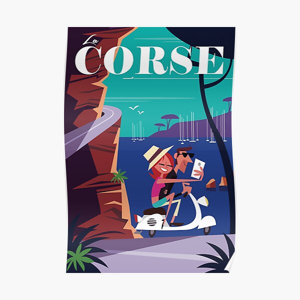 Affiche Voyage Corse Poster