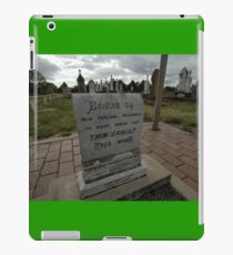 Thunderbolt's Grave, Uralla, Australia 2009 iPad Case/Skin