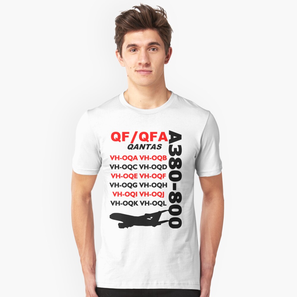 QANTAS A380 Fleet Slim Fit T-Shirt