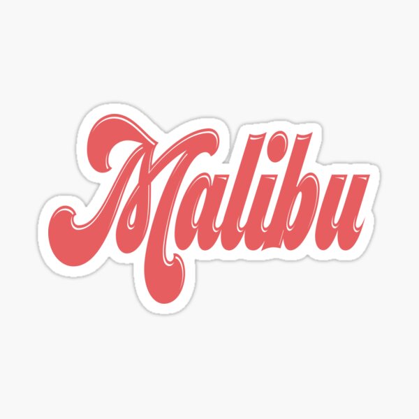 Malibu Sticker