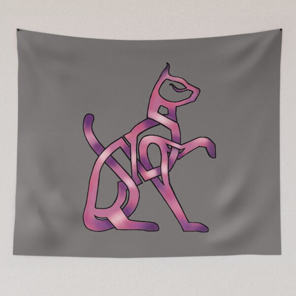 Item preview, Celtic Knot Cat - Pink designed and sold by KnotYourWorld.