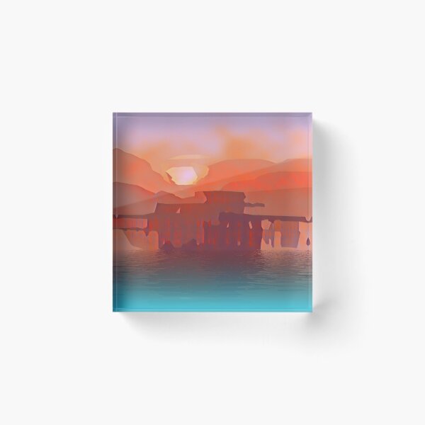 Item preview, Brighton Pier Sunset Red. designed and sold by Bo Jones.
