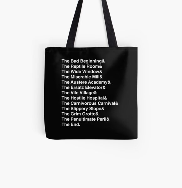 UNFORTUNATE BOOKS All Over Print Tote Bag