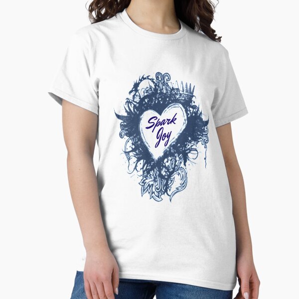 Item preview, Spark Joy Tidying Japanese Heart Dragon Kondo designed and sold by Discofunkster.