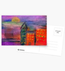 Abstract - Acrylic - Lost in the city Postcards