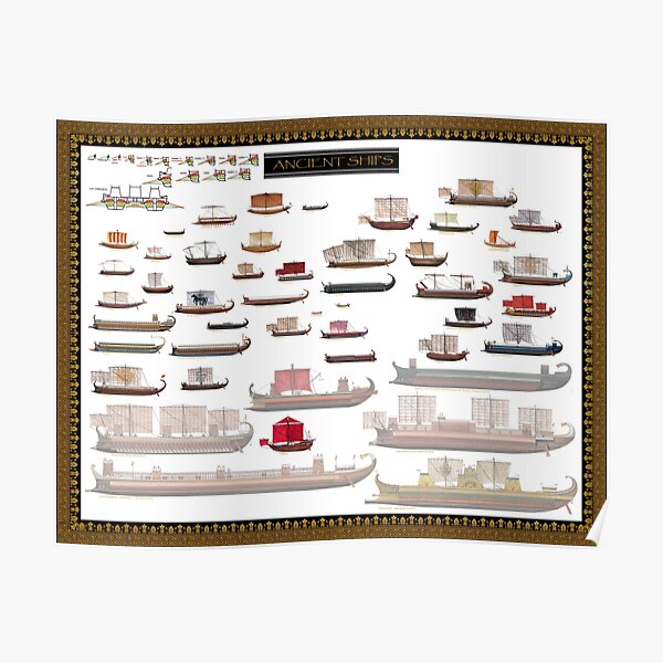 Antiquity ships Poster