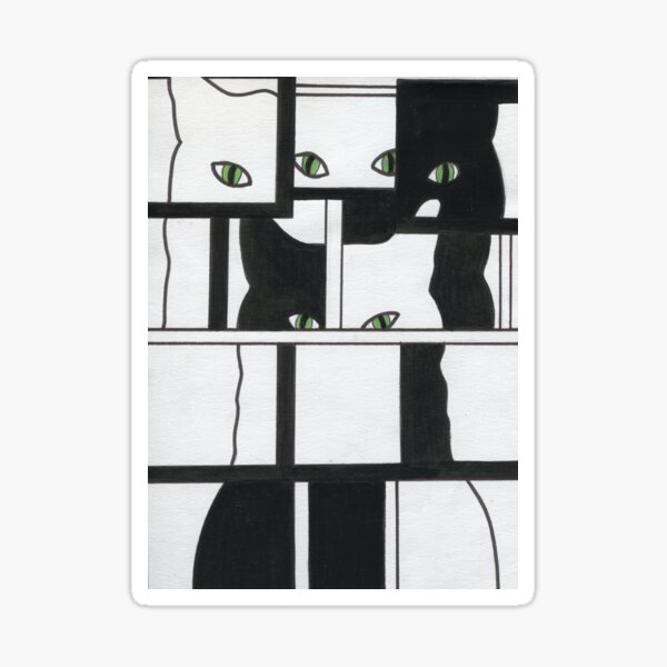 Chats bien casés Sticker