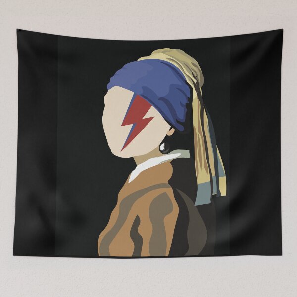Item preview, The rock girl with a pearl earring designed and sold by skysupernova.