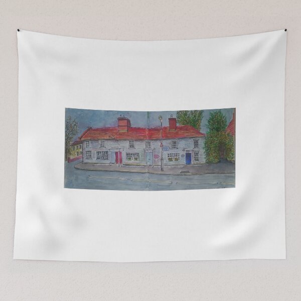 Item preview, Watercolor Sketch - The Swan Cottages. Linton, Cambridgeshire, UK designed and sold by Igor Pozdnyakov.