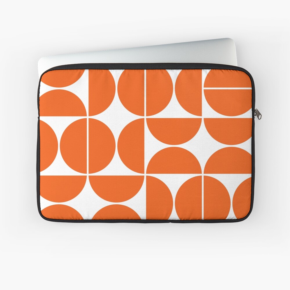 Mid Century Modern Geometric 04 Orange iPhone Case