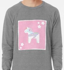 Einhorn Dala Pferd Leichtes Sweatshirt