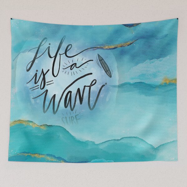Item preview, Life is a Wave designed and sold by Delights.