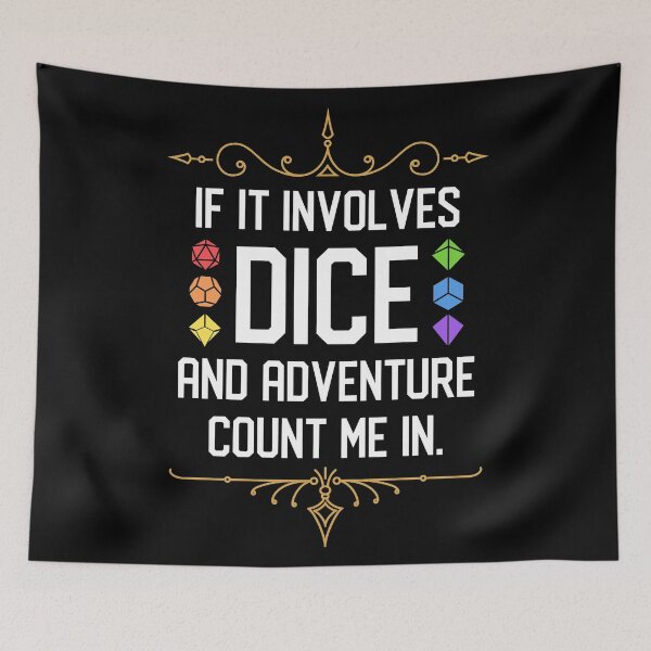 Item preview, If it Involves Rainbow Dice Set and Adventure Count Me In designed and sold by pixeptional.