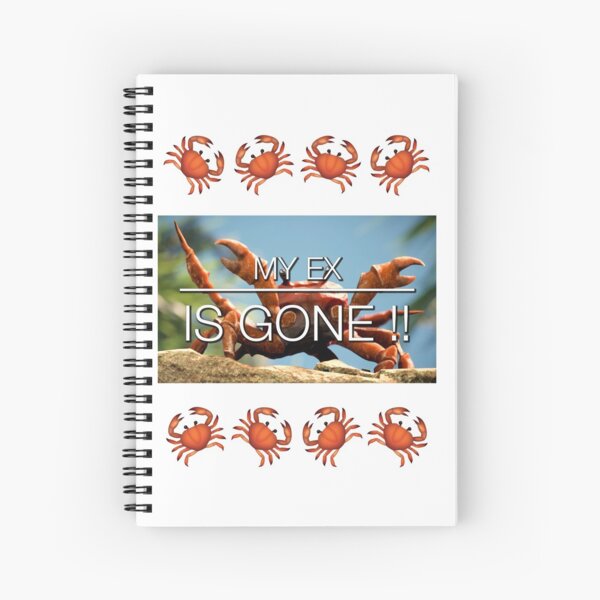 Crab Rave Meme Spiral Notebooks Redbubble - crab rave off roblox id