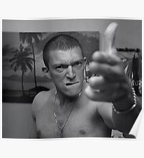 La Haine Vins Vincent Cassel scene Poster