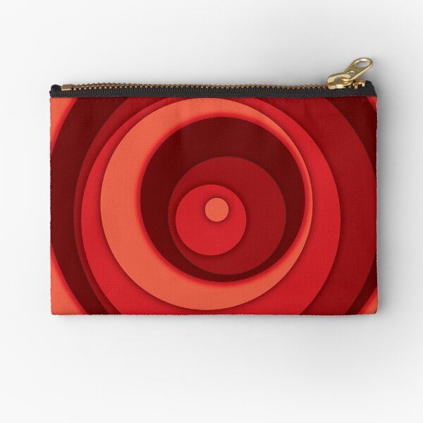 Nested Dots - Red Zipper Pouch