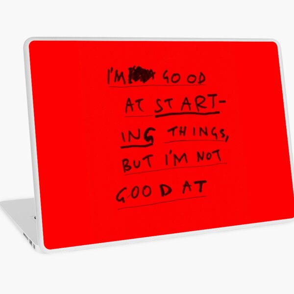 FINISHING THINGS Laptop Skin