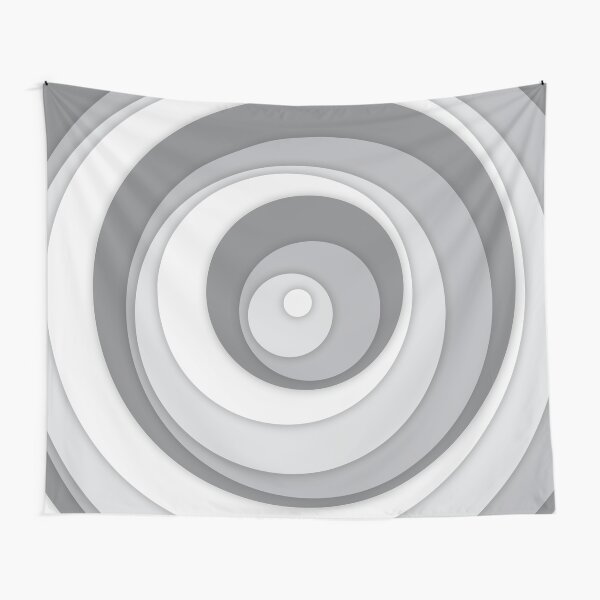 Nested Dots - White Tapestry