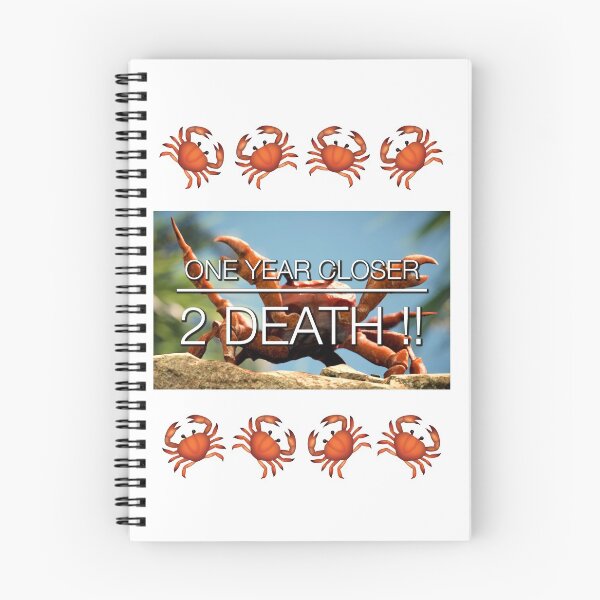 Aperçu de l'œuvre Carte d'anniversaire Rave Crab créée et vendue par lewbarberdesign.